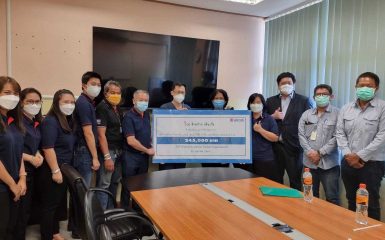 Unithai Shipyard Co., Ltd. Donate to the Field Hospital of Laem Chabang Hospital  to be used as a public benefit to the people in Laem Chabang.