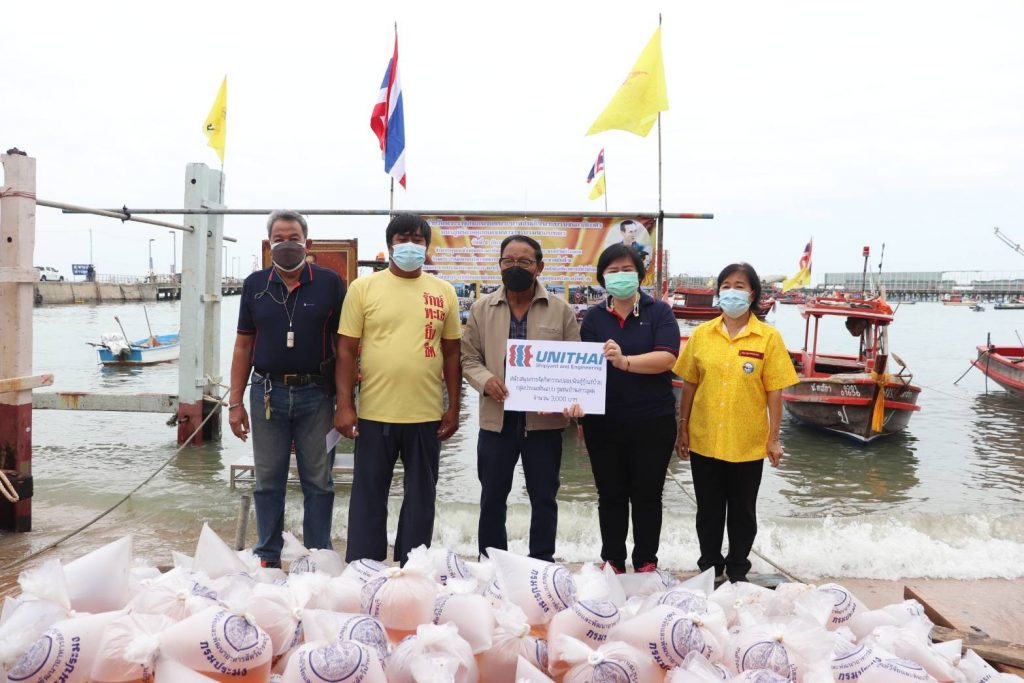 Unithai Shipyard and Engineering Co., Ltd., participating in activities with Chonburies Local
