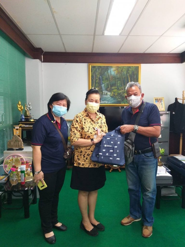 Monday 27th and Tuesday 28th, December 2021, the Community Relations Team, Unithai Shipyard & Engineering Co., Ltd., delivered New Year Hamper to Government Agencies