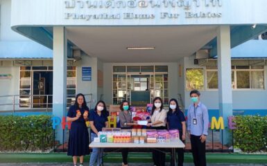 Unithai Group and CUEL donated necessities and financial support