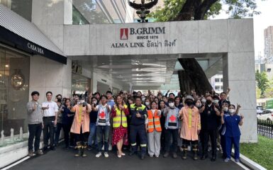 Unithai Group Employees at the Head Office attended basic firefighting training and fire evacuation drill 2023