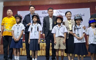 Unithai Shipyard Supports Safety Helmet Distribution for Students in Laem Chabang Area under the “100% Helmet-Wearing Thai Children” Project for Fiscal Year 2025, Organized by Laem Chabang City Municipality